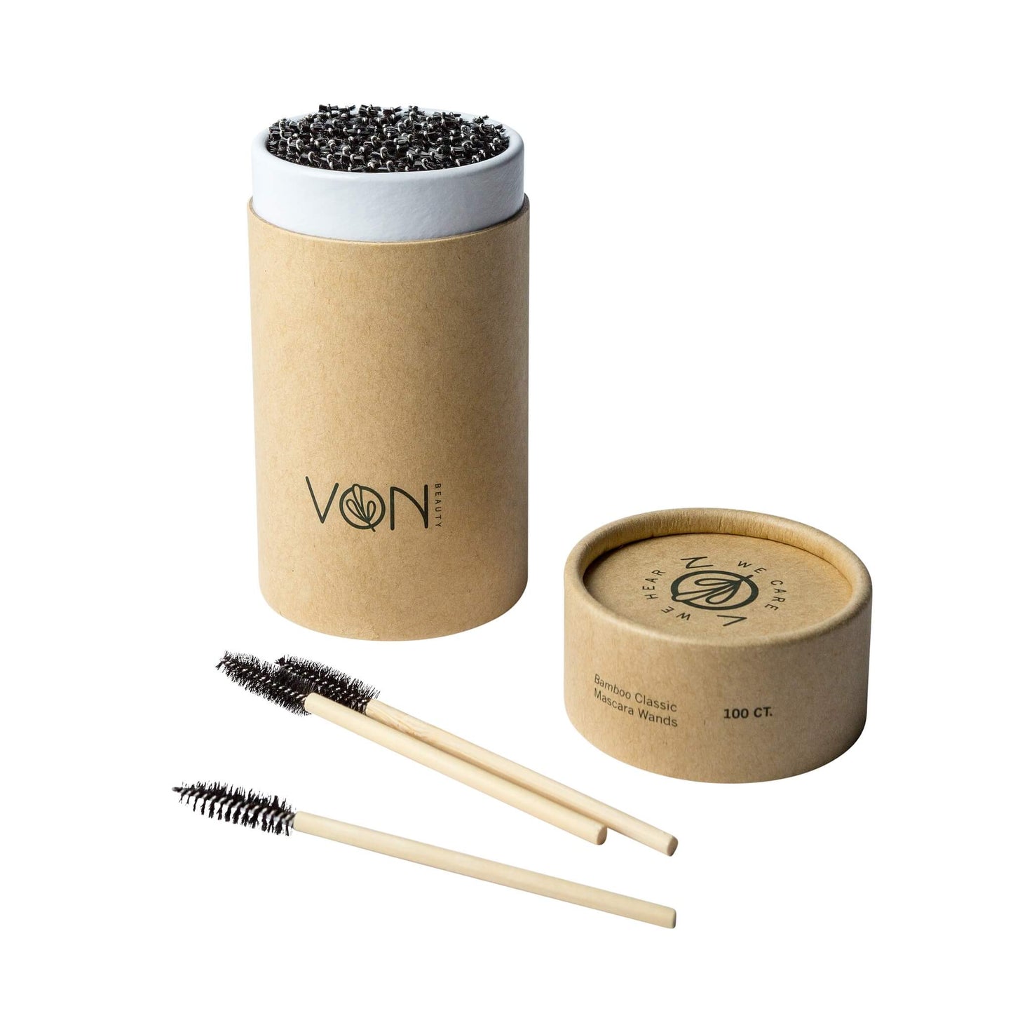 Von Beauty Bamboo Classic Mascara Wand Open Box Biodegradable