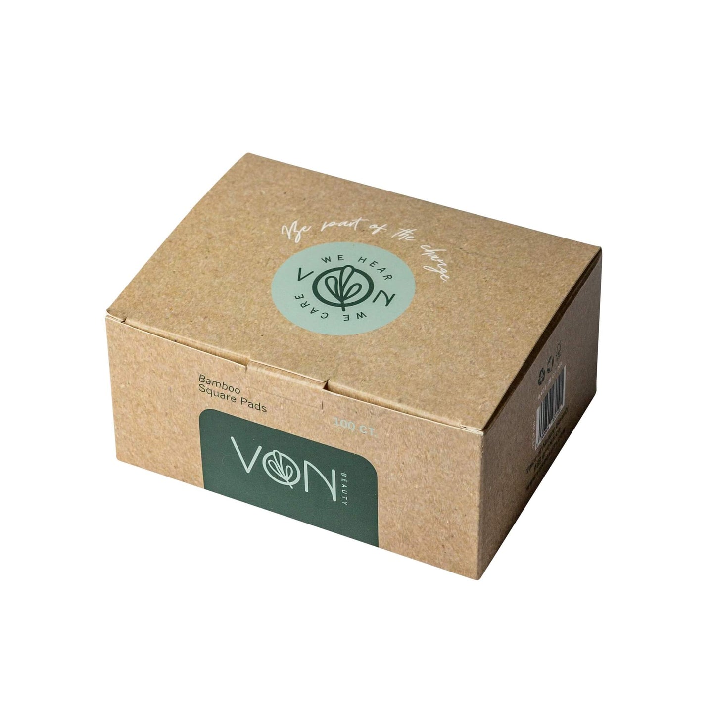 Von Beauty Biodegradable Bamboo Pads Box