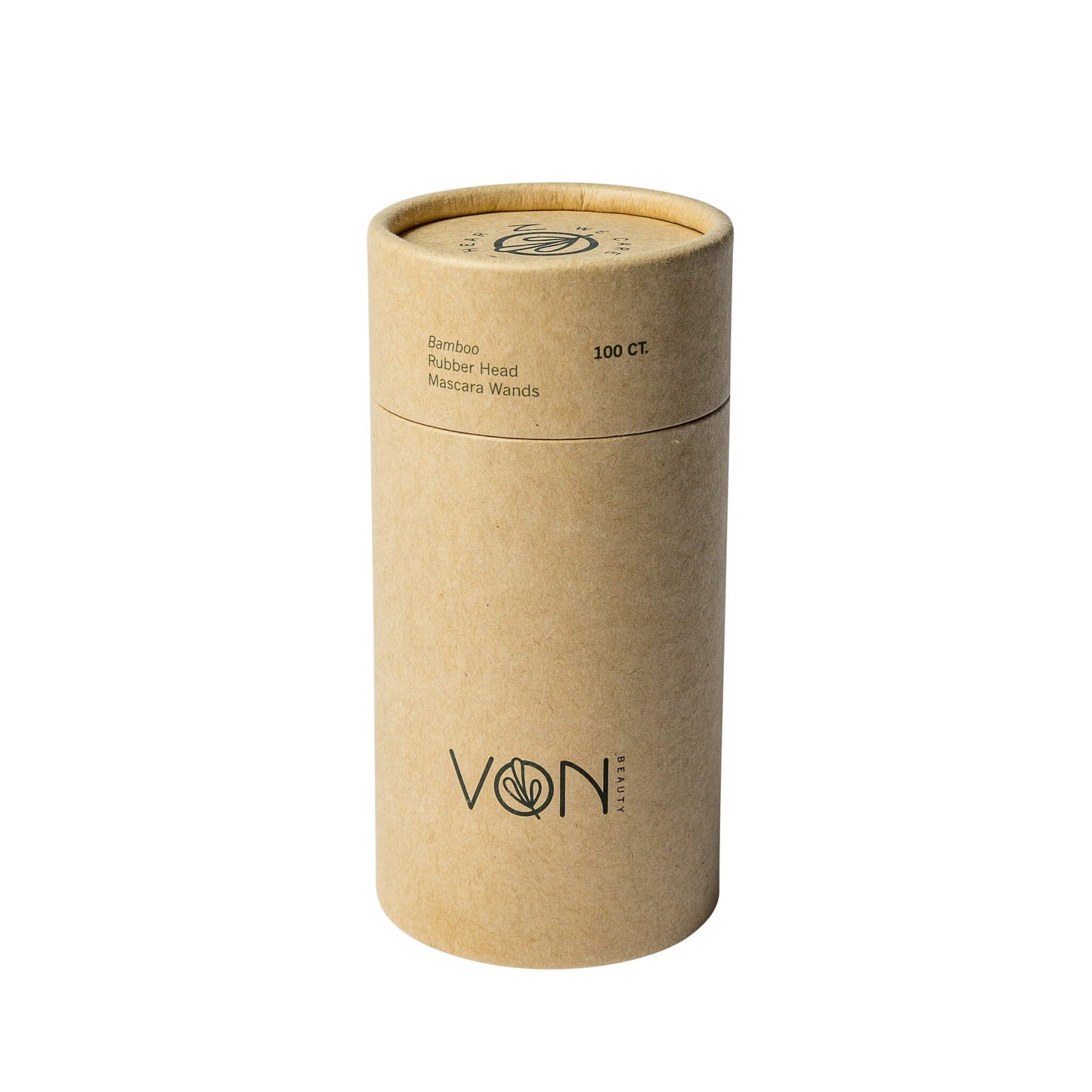 Von Beauty Bamboo Rubber Head Mascara Wand Box View Biodegradable Packaging