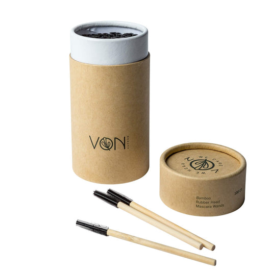 Von Beauty Bamboo Rubber Head Mascara Box Biodegradable Packaging
